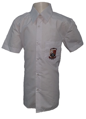 HTS tuine boys matric short sleeve shirt with emblem