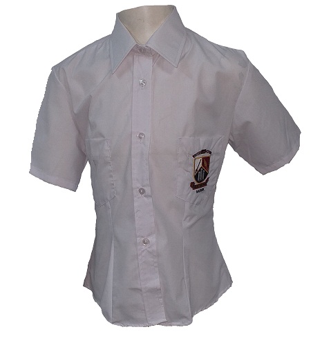 HTS tuine girls matric short sleeve shirt with emblem