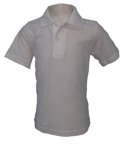 white adults short sleeve golf shirt