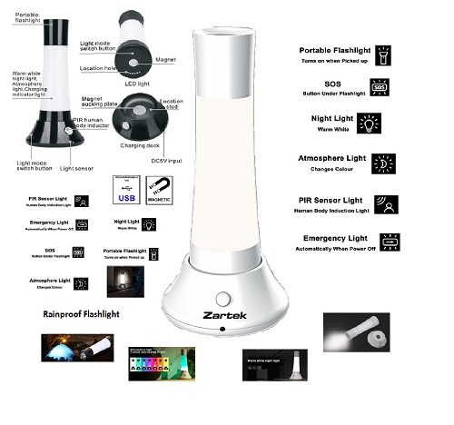 Zartek Multi-Function Lantern LED Light