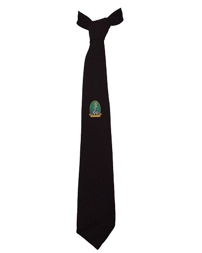 tuine tie with emblem