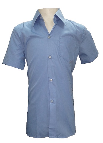 light blue boys short sleeve shirt 10289