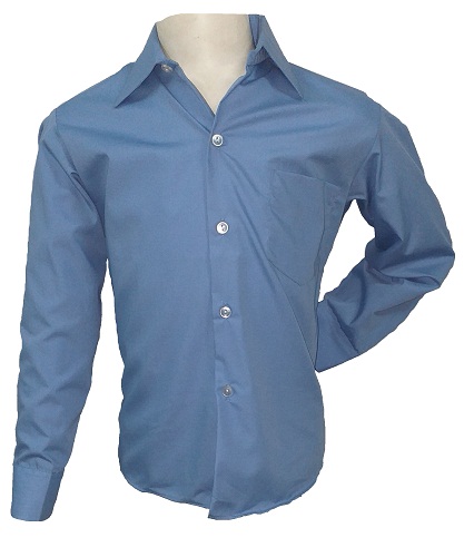 light blue boys long sleeve shirt 10290
