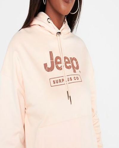 Jeep Relaxed Crop P/O with Hoodie 22711P