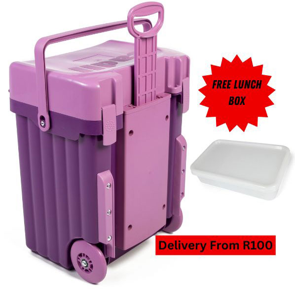 Cadii School Bag With Free Lunch Box Purple/Lilac