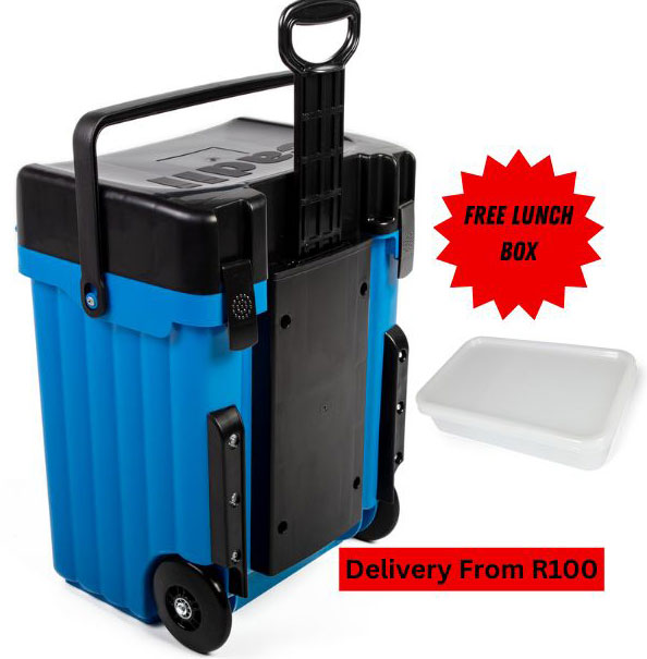 Cadii School Bag With Free Lunch Box Blue/Black