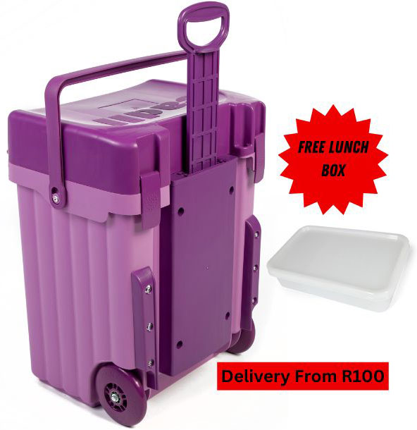 Cadii School Bag With Free Lunch Box Lilac/Purple