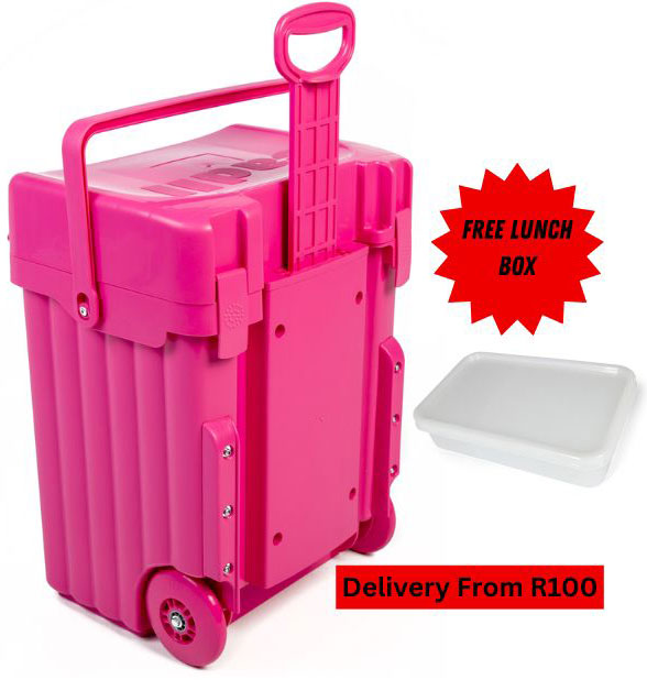 Cadii School Bag With Free Lunch Box Pink