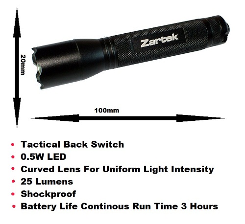 Zartek LED Mini Penlight Torch ZA456
