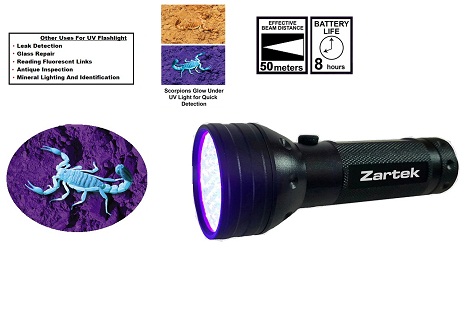 Zartek LED UV Flashlight ZA495